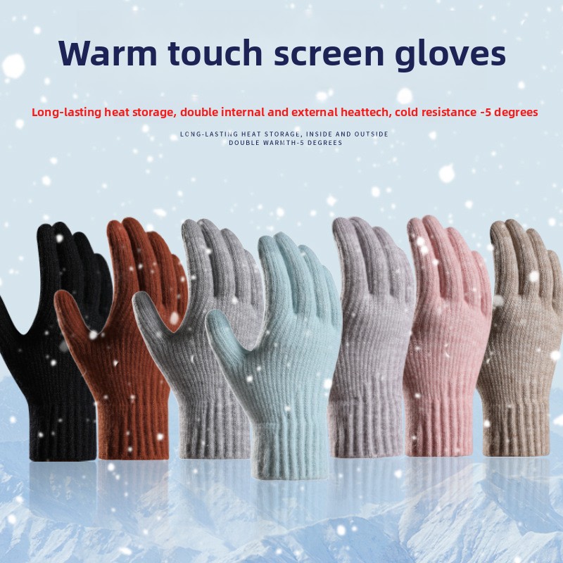 Women Winter Thickened Fleece  - Wool Glove Lined recension och pris