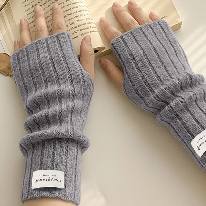 Winter Fingerless Knitted Glov - Wool Glove Lined recension och pris