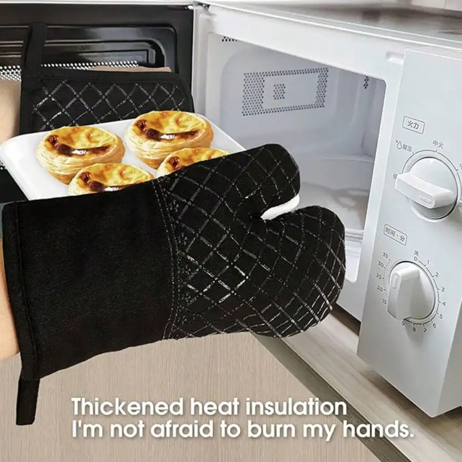 4PCS Silicone Kitchen Microwav - Heat Resistant Glove recension och pris