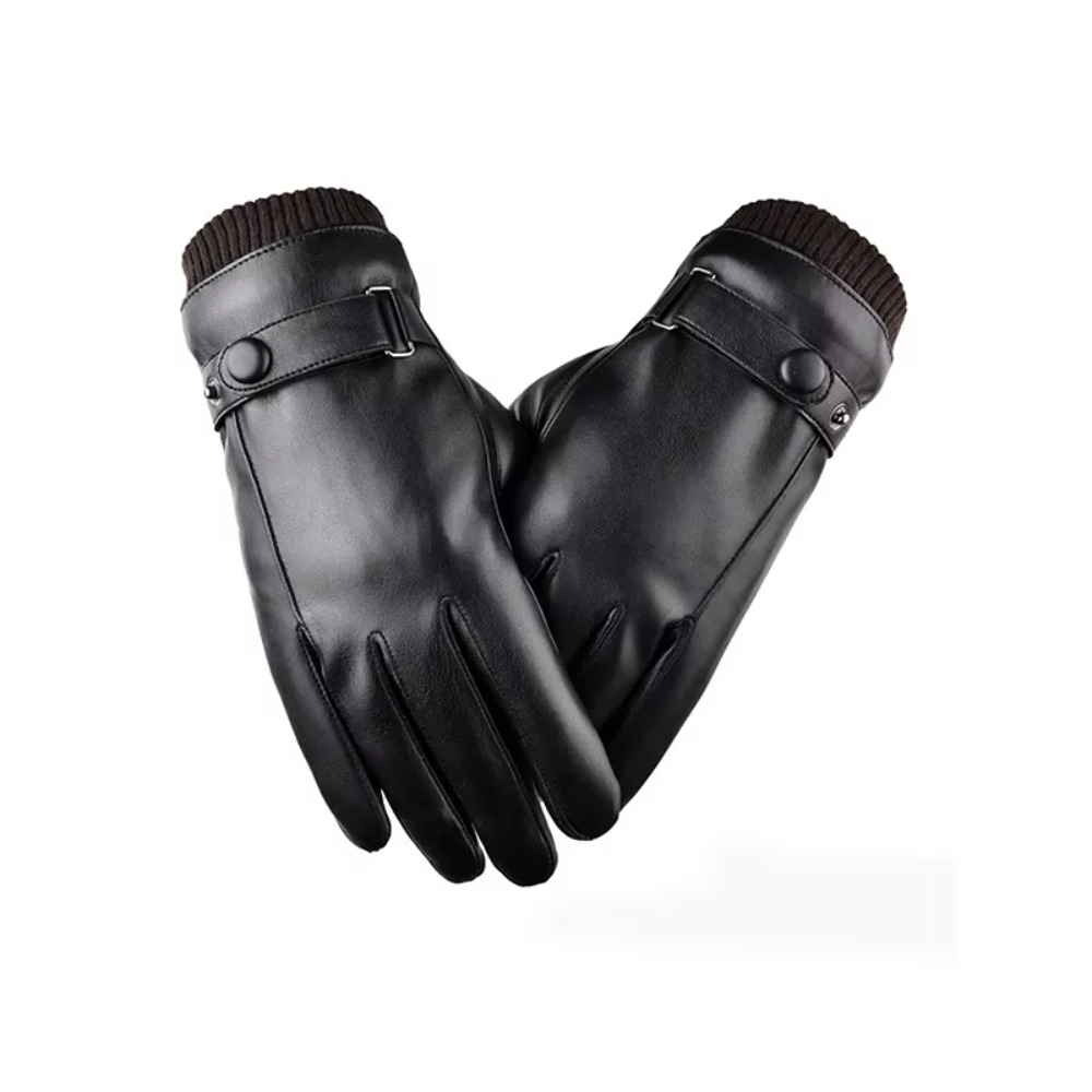 Winter Fashion Black PU Leathe - Leather Driving Glove recension och pris