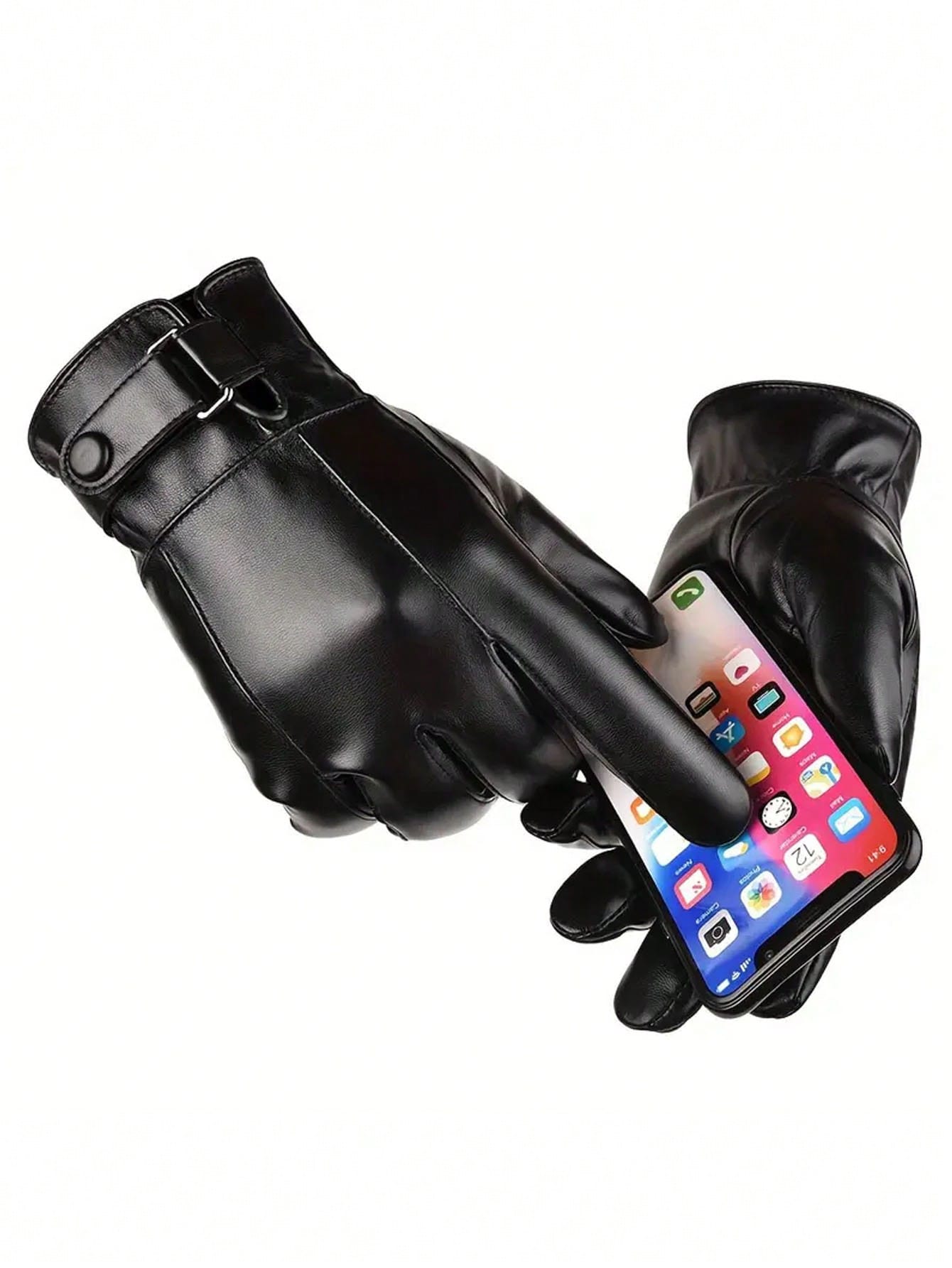 Men's Winter Warm Faux Leather - Leather Driving Glove recension och pris