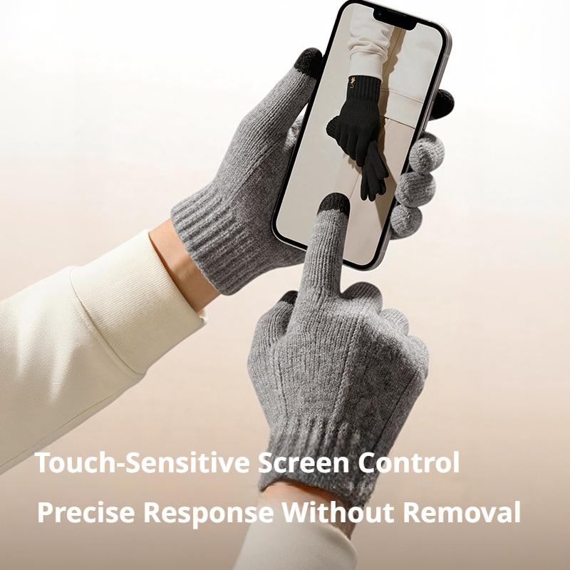 Winter Knit Gloves Touch Scree - Wool Glove Lined recension och pris