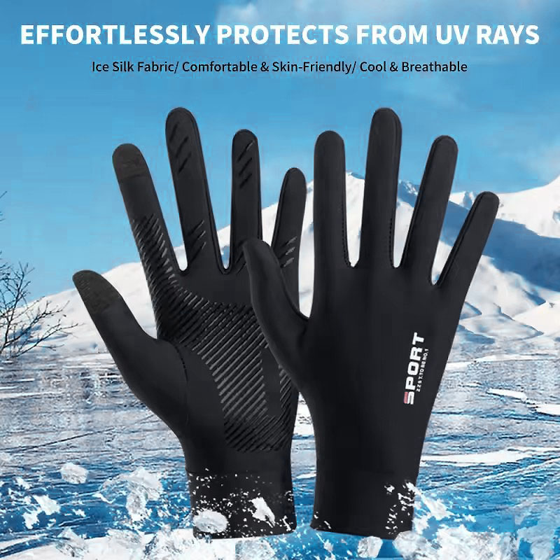 Summer Ice Silk Touchscreen An - Leather Driving Glove recension och pris